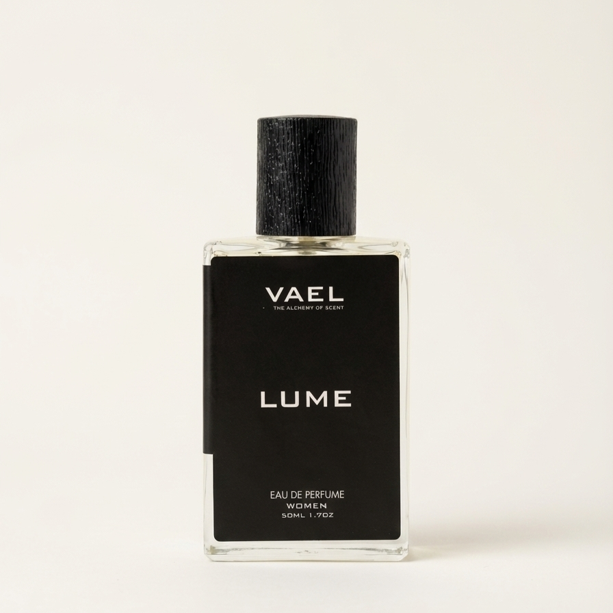 Vael Lume perfume bottle on a white background